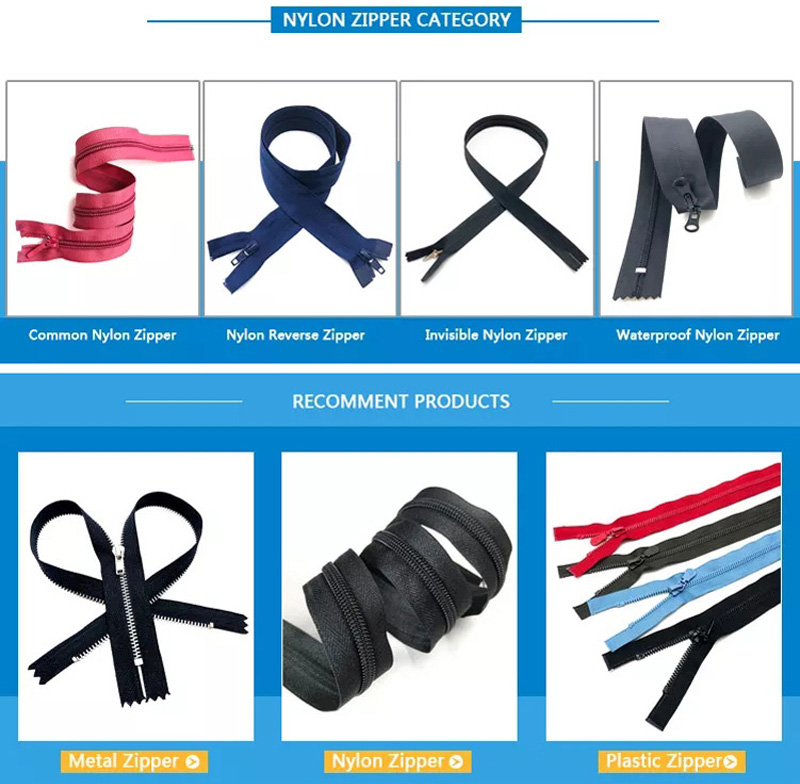 High Quality Nylon Zippers