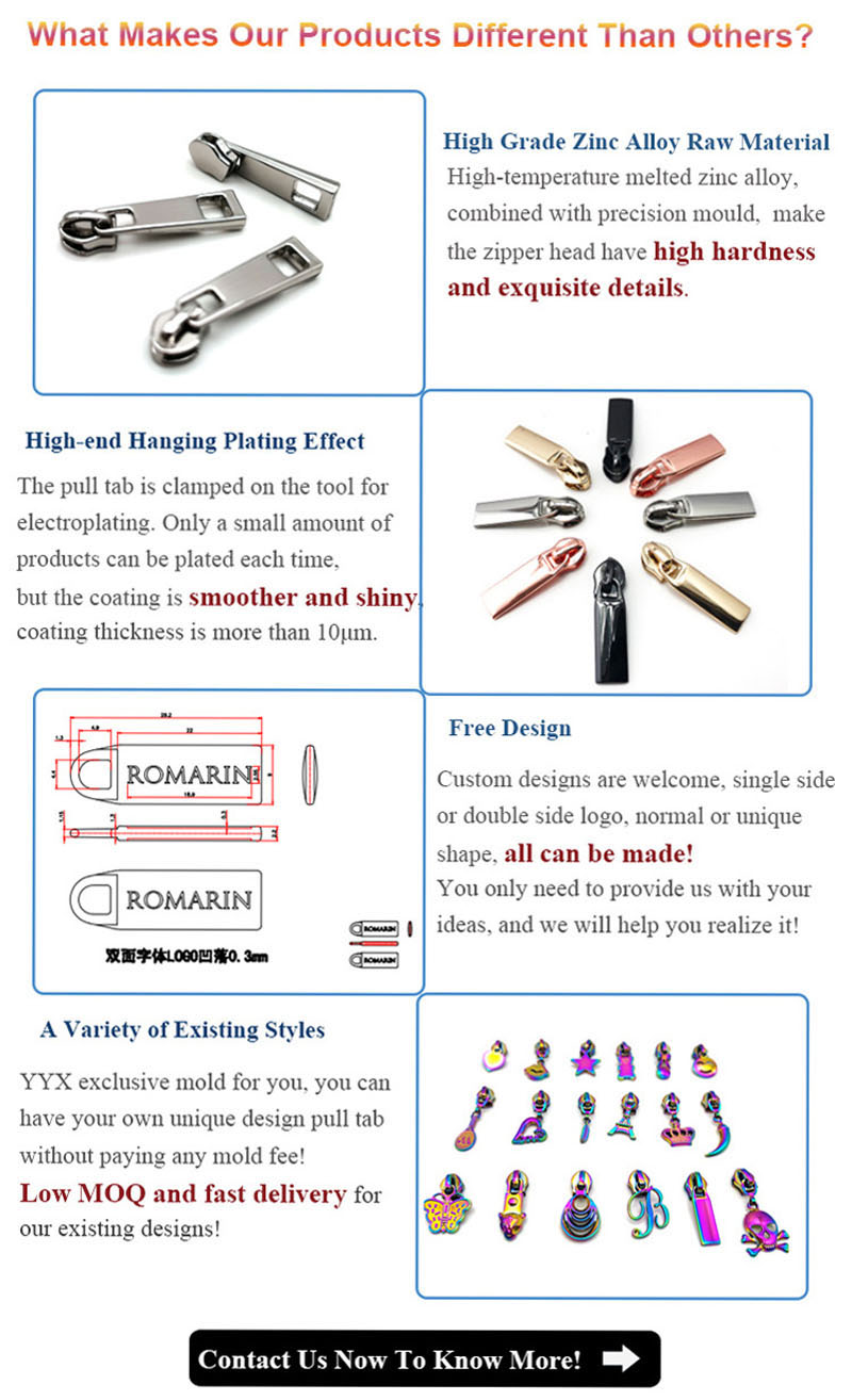 Metal Zipper Slider Puller