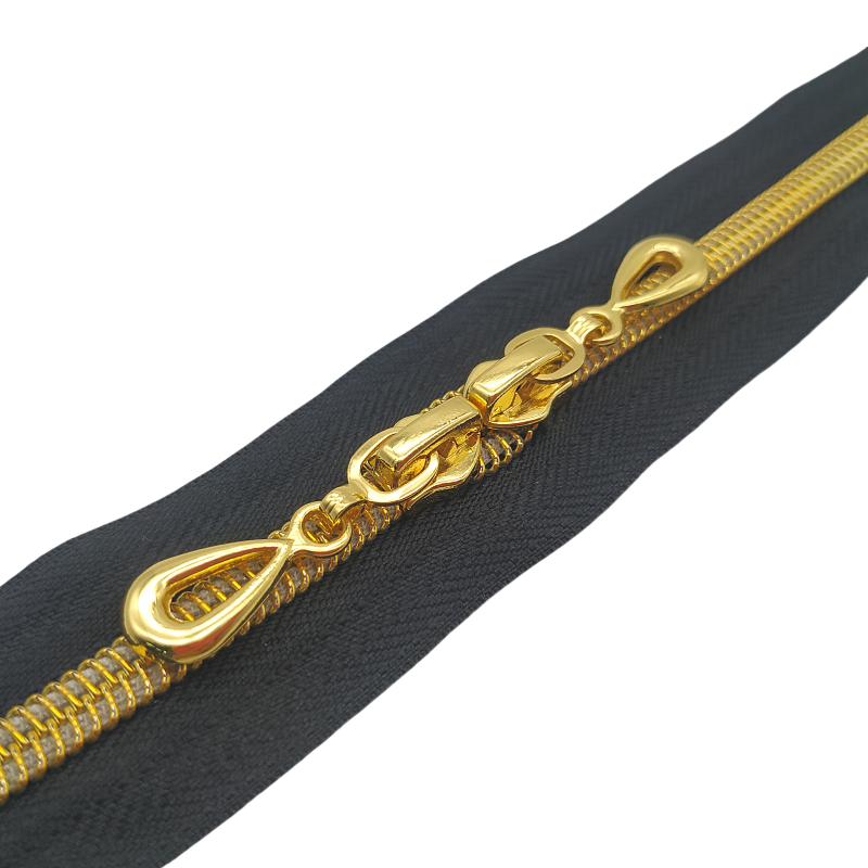 Gold Teeth Nylon Zipper Puller