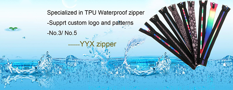 Printing Logo Zipper Waterproof