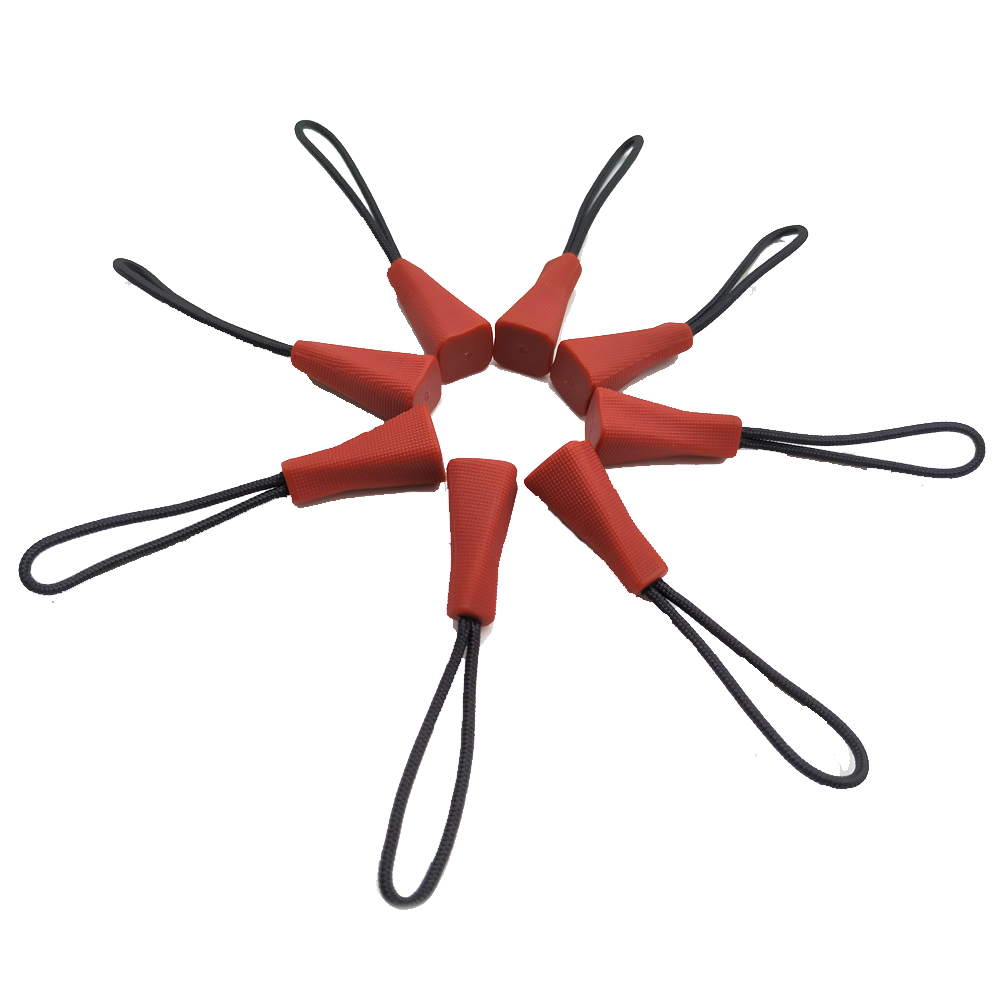 Red Zipper Pulls