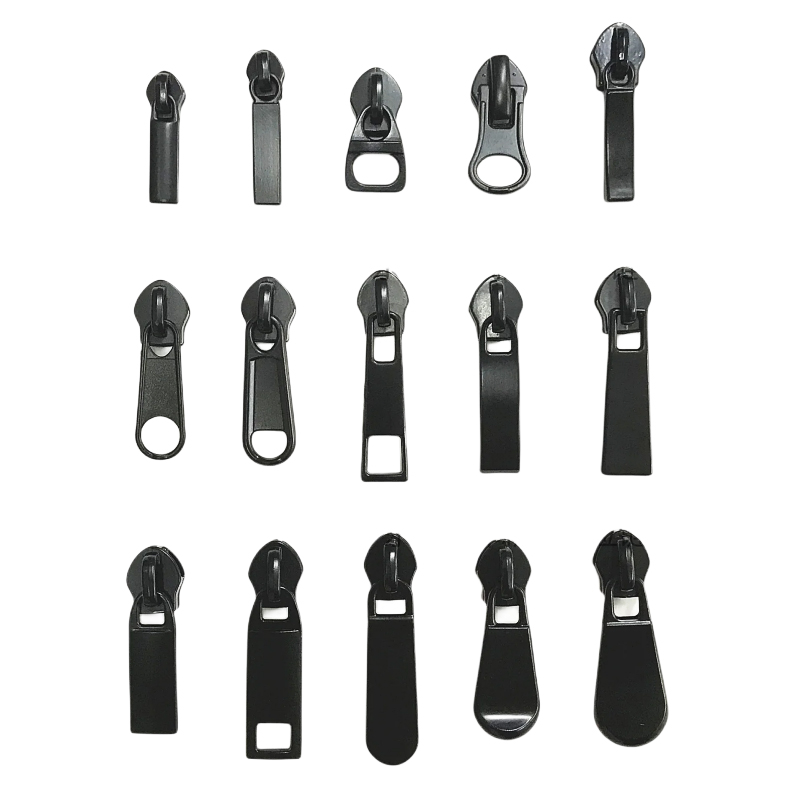 What are zipper sliders made of?